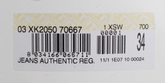 Acht Blue Wash Cotton Denim Regular Fit Jeans