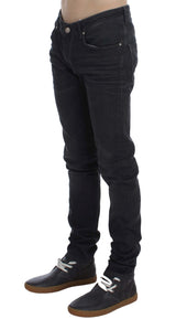 Acht Gray Cotton Stretch Slim Fit Jeans