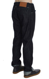 Acht Blue Cotton Regular Straight Fit Jeans