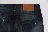 Acht Blue Cotton Regular Straight Fit Jeans