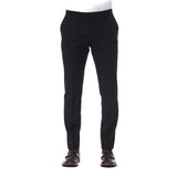 Trussardi Black Virgin Wool Men's Trouser