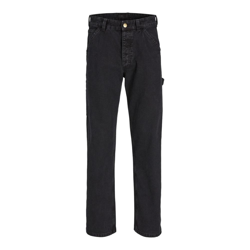 Jack Jones Jack Jones Black Cotton Relaxed Fit Jean (Waist & Length Size: W34 | L34, nan: nan, nan: nan)