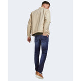 Jack Jones Blue Cotton Relaxed Fit Jeans