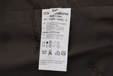 Dolce & Gabbana Gray STAFF Cotton Striped Vest