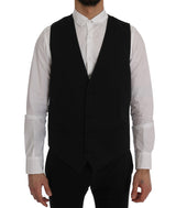 Dolce & Gabbana Black STAFF Cotton Vest