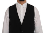 Dolce & Gabbana Black STAFF Cotton Rayon Vest