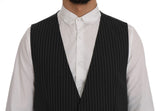 Dolce & Gabbana Gray Wool Stretch Vest