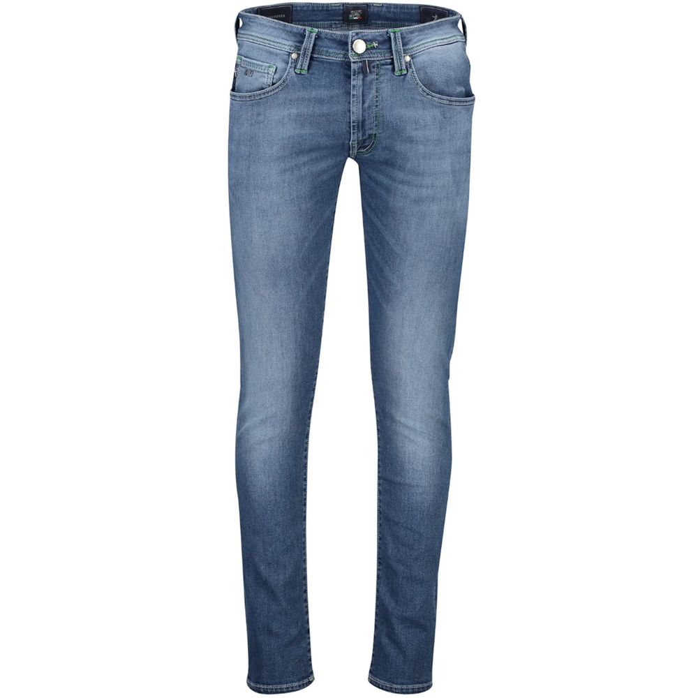 Tramarossa Blue Cotton Men Jeans