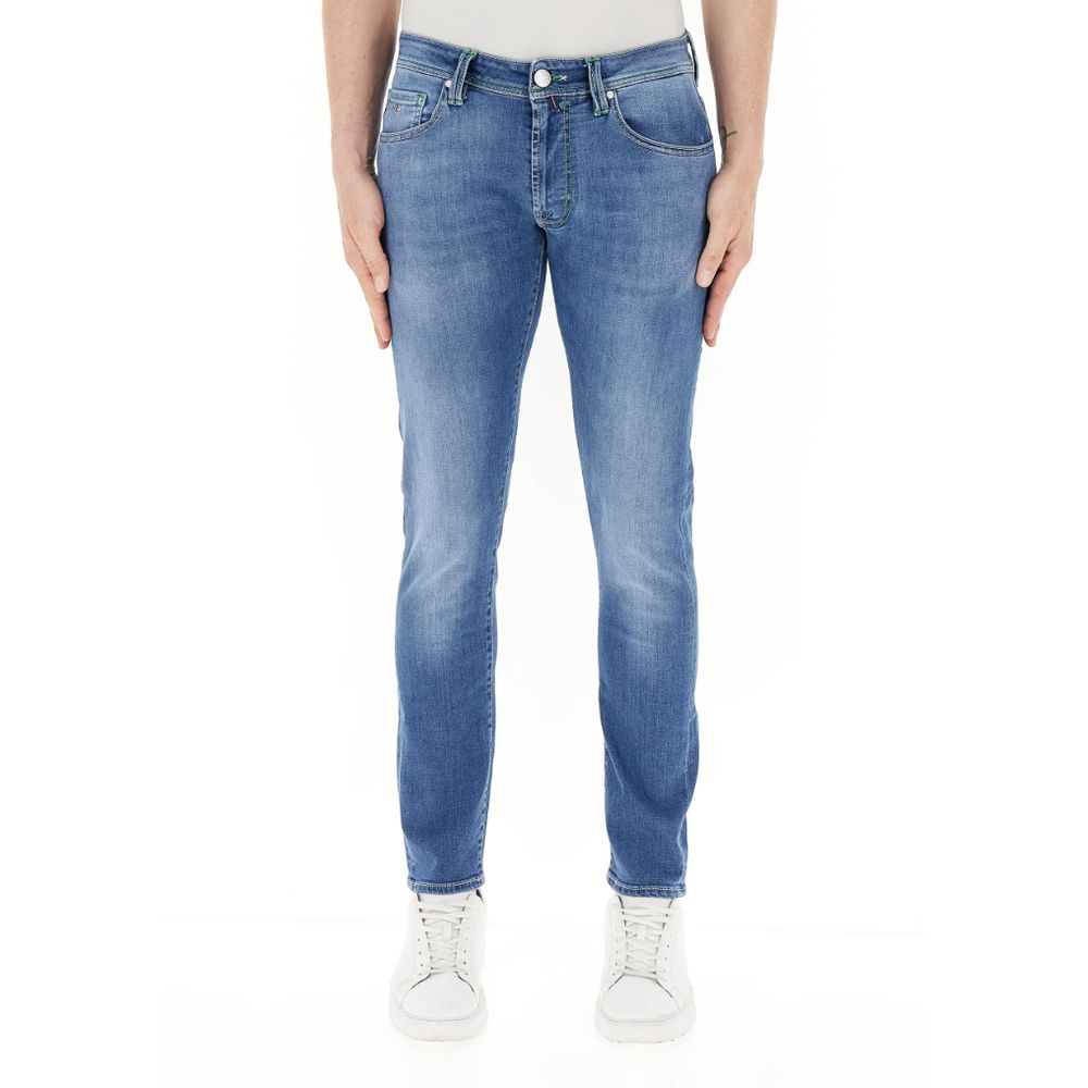 Tramarossa Blue Cotton Men Jeans