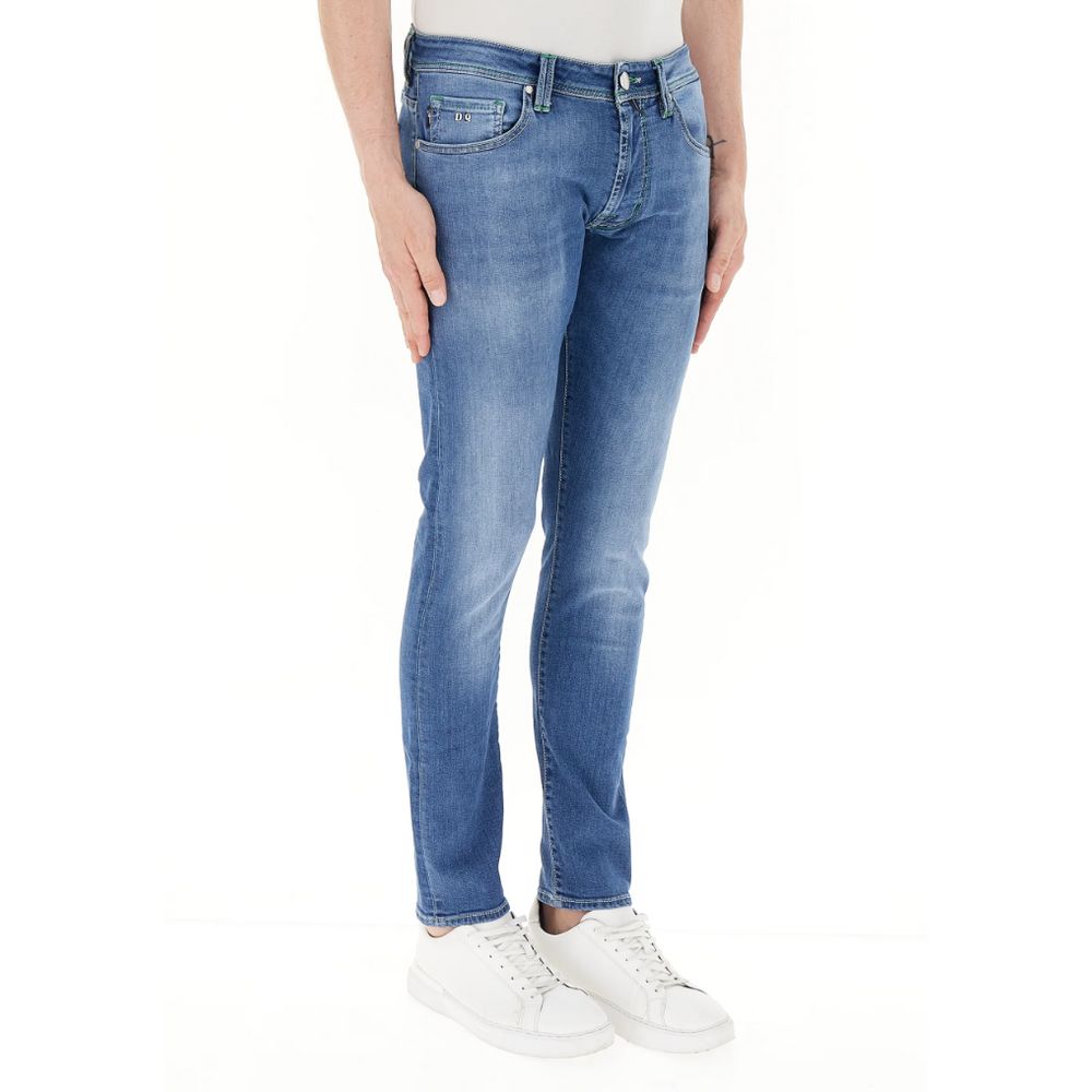 Tramarossa Blue Cotton Men Jeans