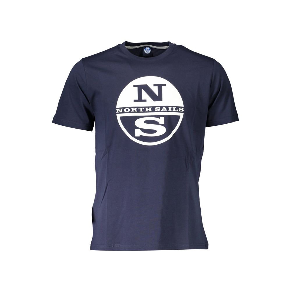 North Sails North Sails Blue Cotton Men T-Shirt (Italian Size MEN: S, nan: nan, nan: nan)