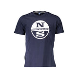 North Sails North Sails Blue Cotton Men T-Shirt (Italian Size MEN: S, nan: nan, nan: nan)