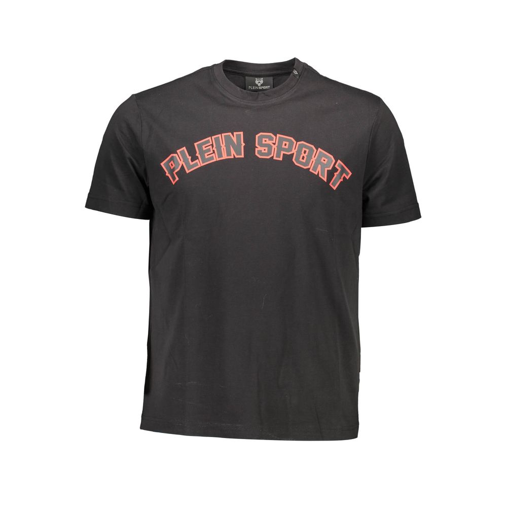 Plein Sport Plein Sport Black Cotton Men T-Shirt (Italian Size MEN: XL, nan: nan, nan: nan)