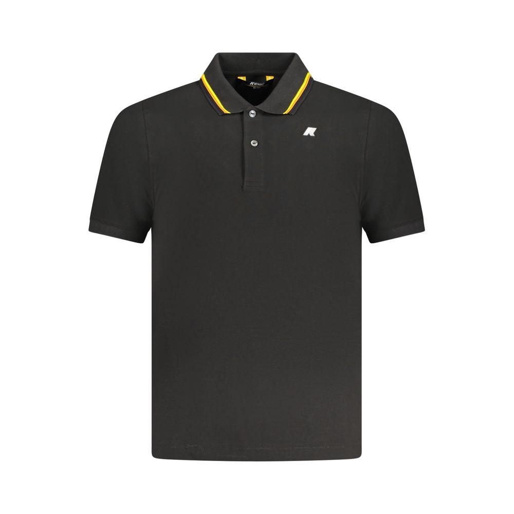 K-WAY K-WAY Black Cotton Polo Shirt (Italian Size MEN: S, nan: nan, nan: nan)