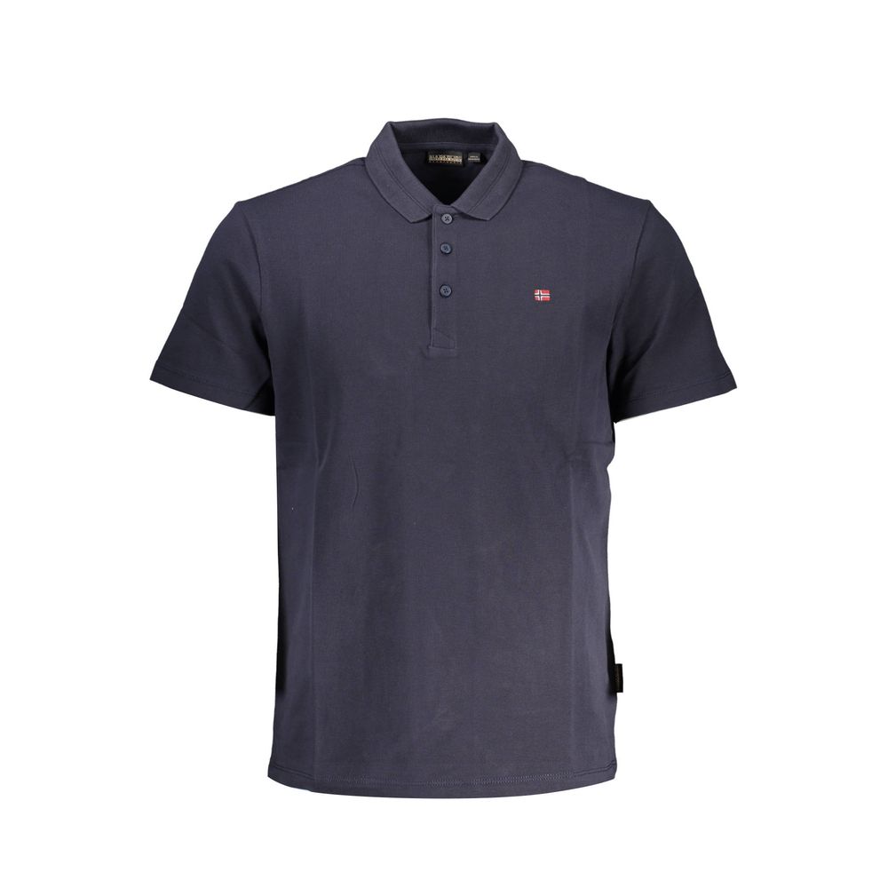 Napapijri Napapijri Blue Cotton Men Polo Shirt (Italian Size MEN: S, nan: nan, nan: nan)