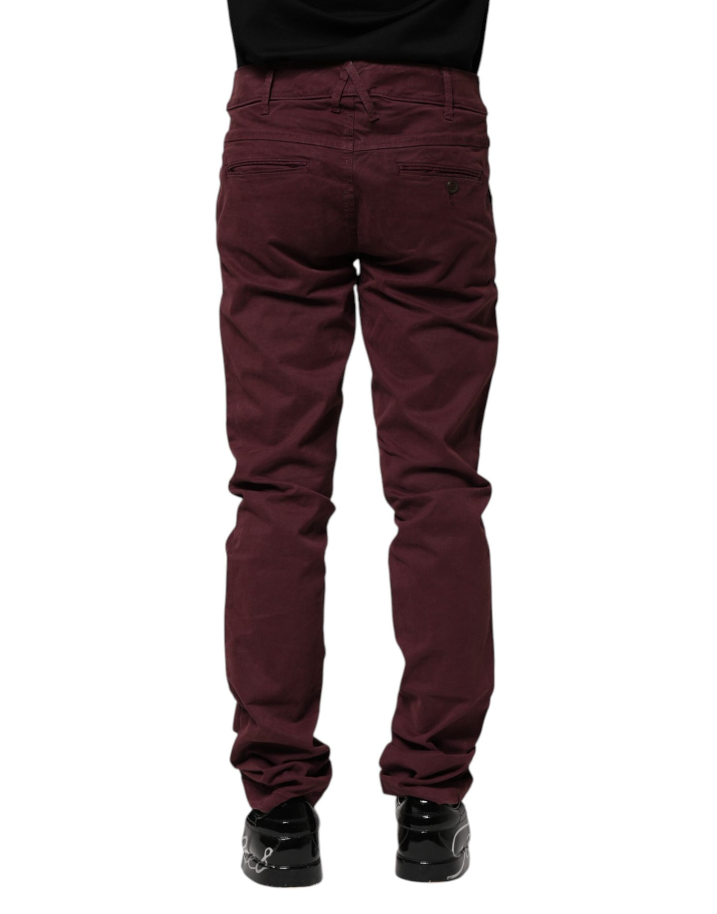 CYCLE Maroon Cotton Stretch Skinny Fit Men Denim Jeans