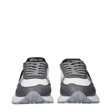 Philippe Model White Fabric Athletic Sneakers