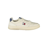 Tommy Hilfiger Tommy Hilfiger White Leather Men Sneaker (Shoe Size Men: EU40/US7, nan: nan, nan: nan)