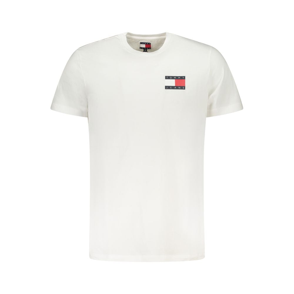 Tommy Hilfiger Tommy Hilfiger White Cotton Men T-Shirt (Italian Size MEN: S, nan: nan, nan: nan)