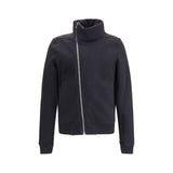 Rick Owens Black Cotton Full-Length Jacket