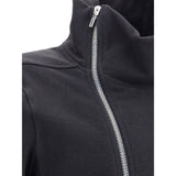 Rick Owens Black Cotton Full-Length Jacket