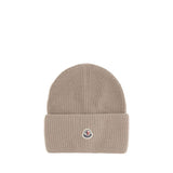 Moncler Beige Wool Beanie