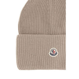 Moncler Beige Wool Beanie