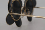 Dolce & Gabbana DG2201 Black Lens Gold Frame LIMITED EDITION Sunglasses
