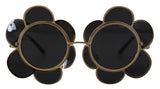 Dolce & Gabbana DG2201 Black Lens Gold Frame LIMITED EDITION Sunglasses