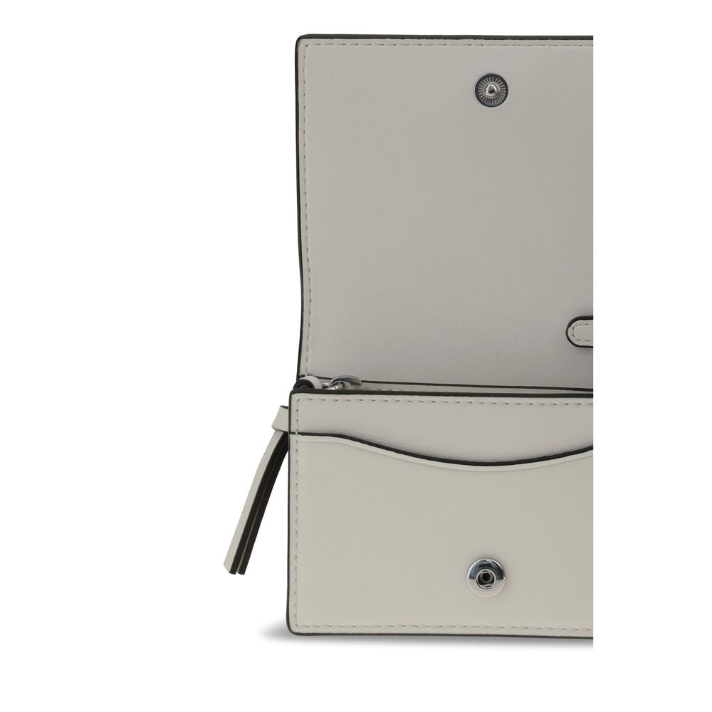 Ganni White Recycled Leather Wallet