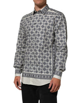 Dolce & Gabbana Multicolor Monkey Tie Print GOLD Dress Shirt