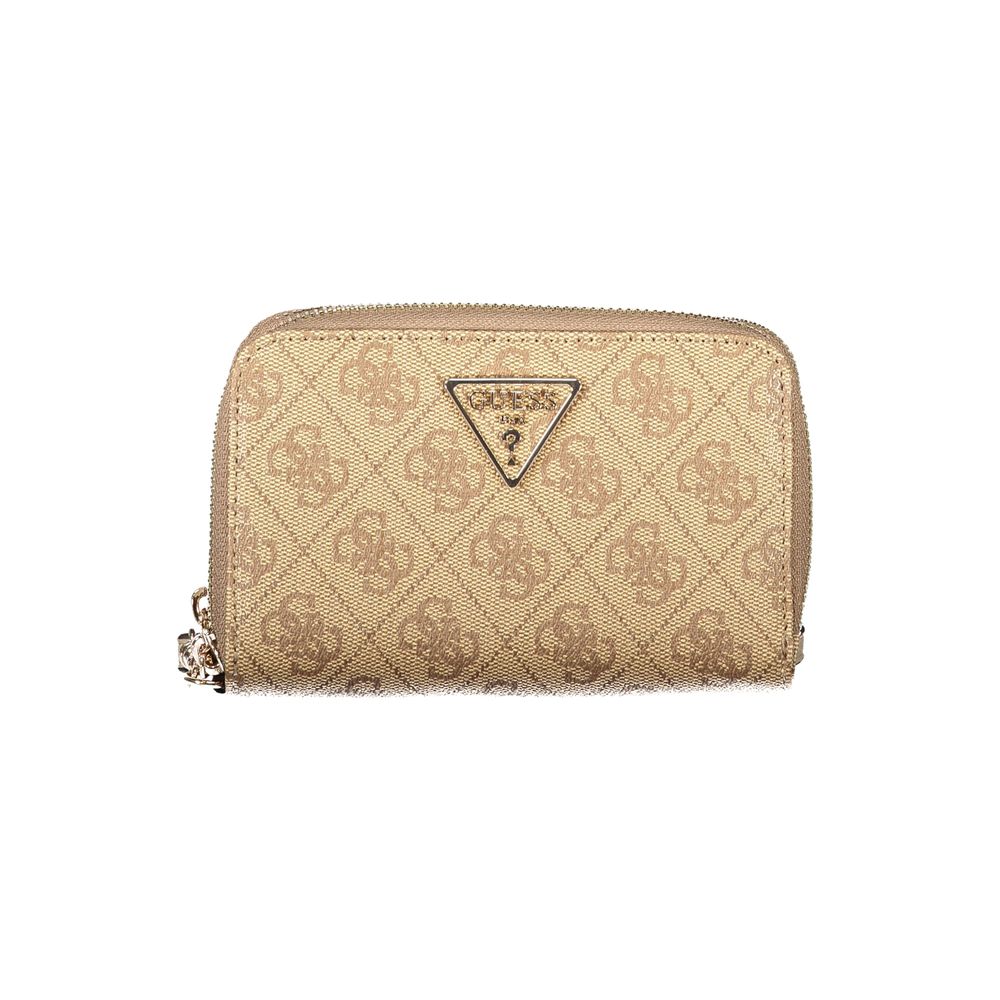 Guess Jeans Beige Polyethylene Women Wallet