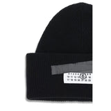 MM6 Black Wool Beanie
