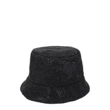 Palm Angels Black Cotton Bucket Hat