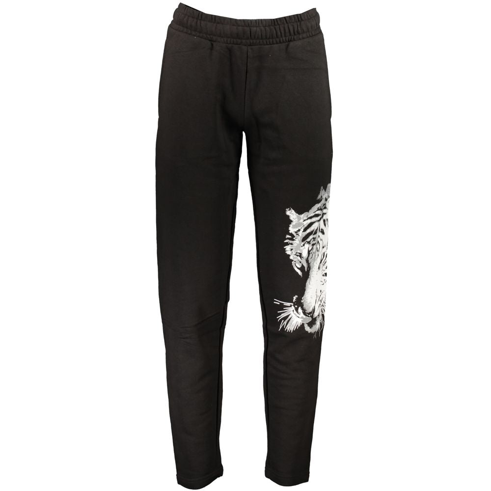 Cavalli Class Cavalli Class Black Cotton Pant (Italian Size MEN: L, nan: nan, nan: nan)