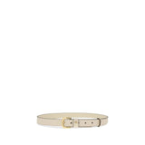Valentino Garavani White Leather Regular Belt