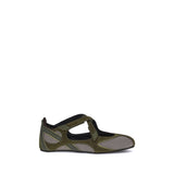 The Attico Green Polyethylene Ballet Flats