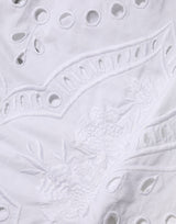 Dolce & Gabbana White Cut Out A-line Sheath Mini Dress