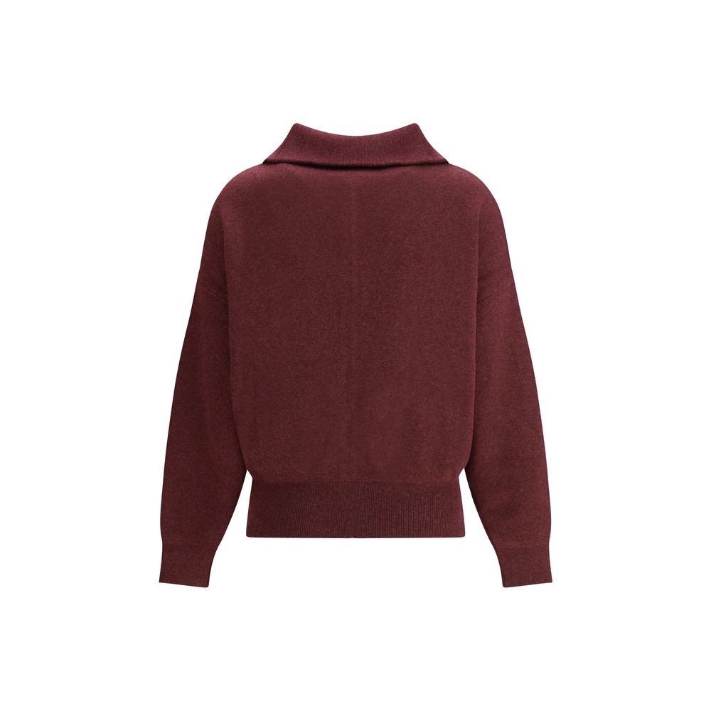Marant Etoile Bordeaux Cotton Cardigan