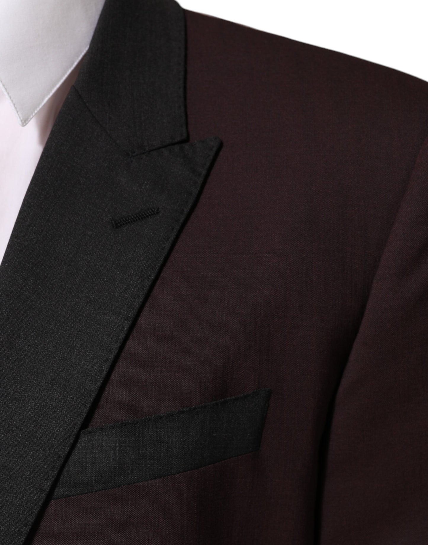 Dolce & Gabbana Maroon Wool 2 Buttons Suit Jacket Blazer