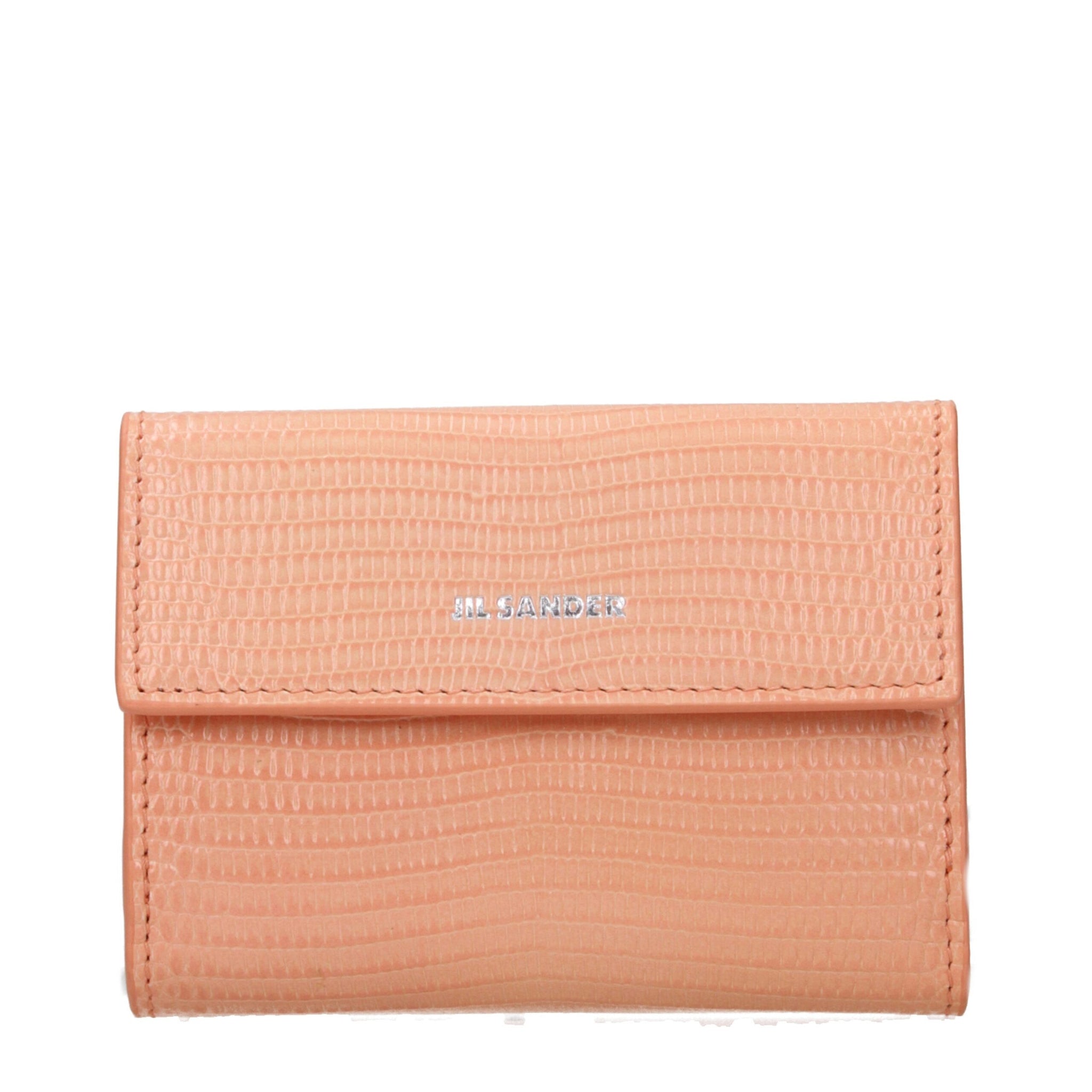 Jil Sander Pink Leather Wallet