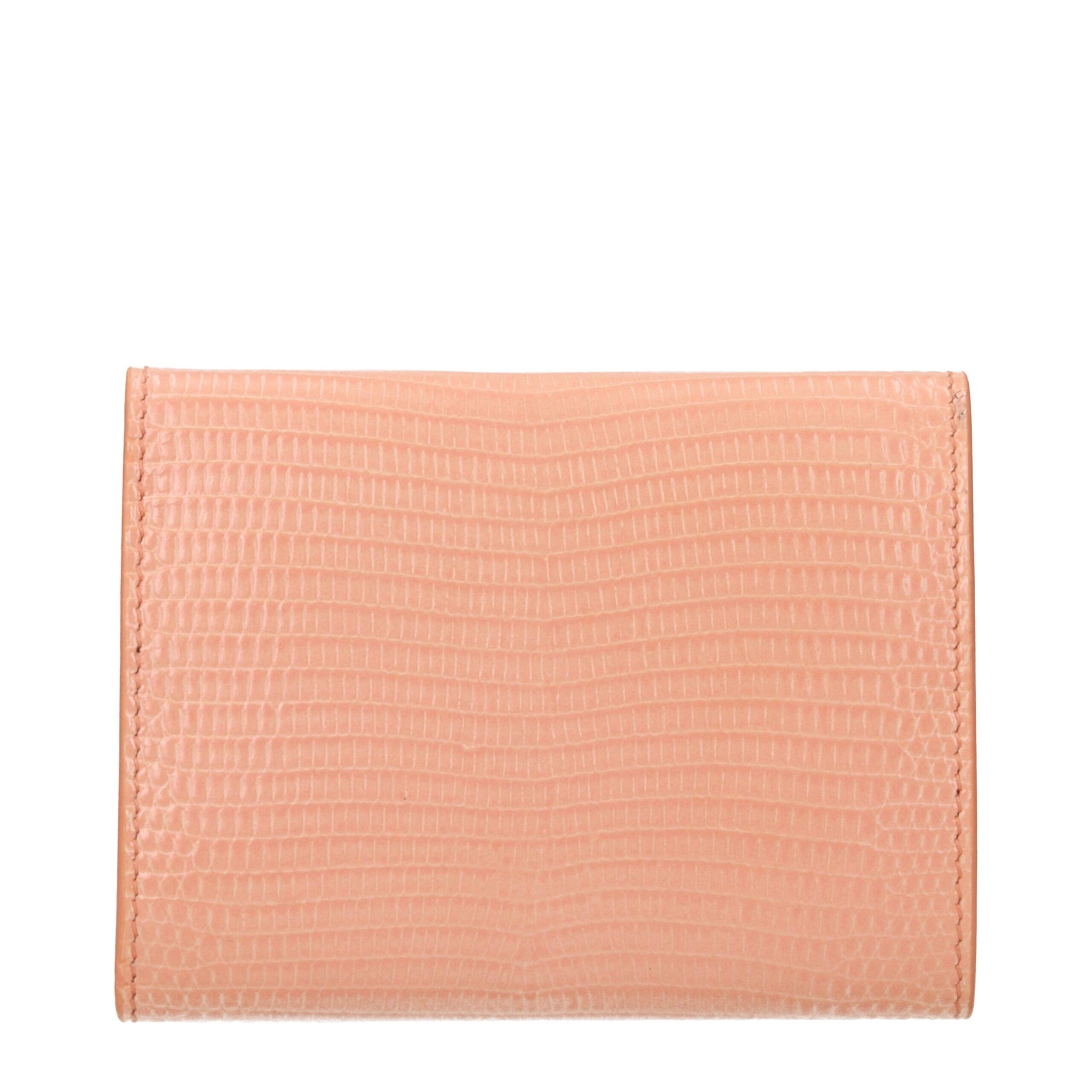 Jil Sander Pink Leather Wallet