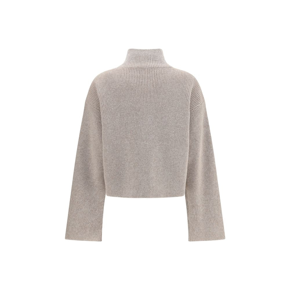 Fabiana Filippi Beige Fleece Wool Coat