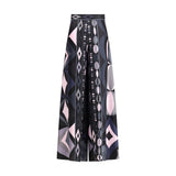 Emilio Pucci Multicolor Silk Casual Pants