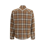 Moncler Brown Fleece Wool Jackets And Coat