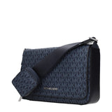 Michael Kors Blue Fabric Crossbody Bag