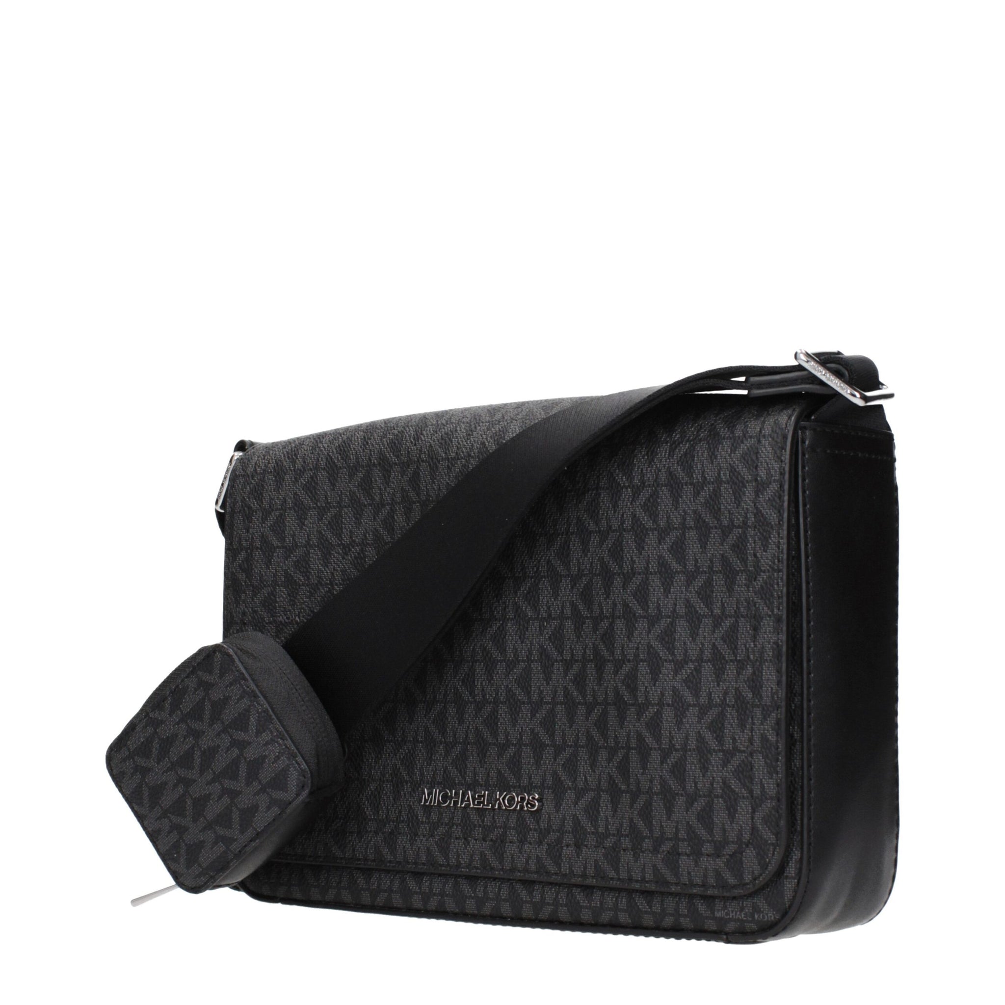 Michael Kors Black Fabric Crossbody Bag