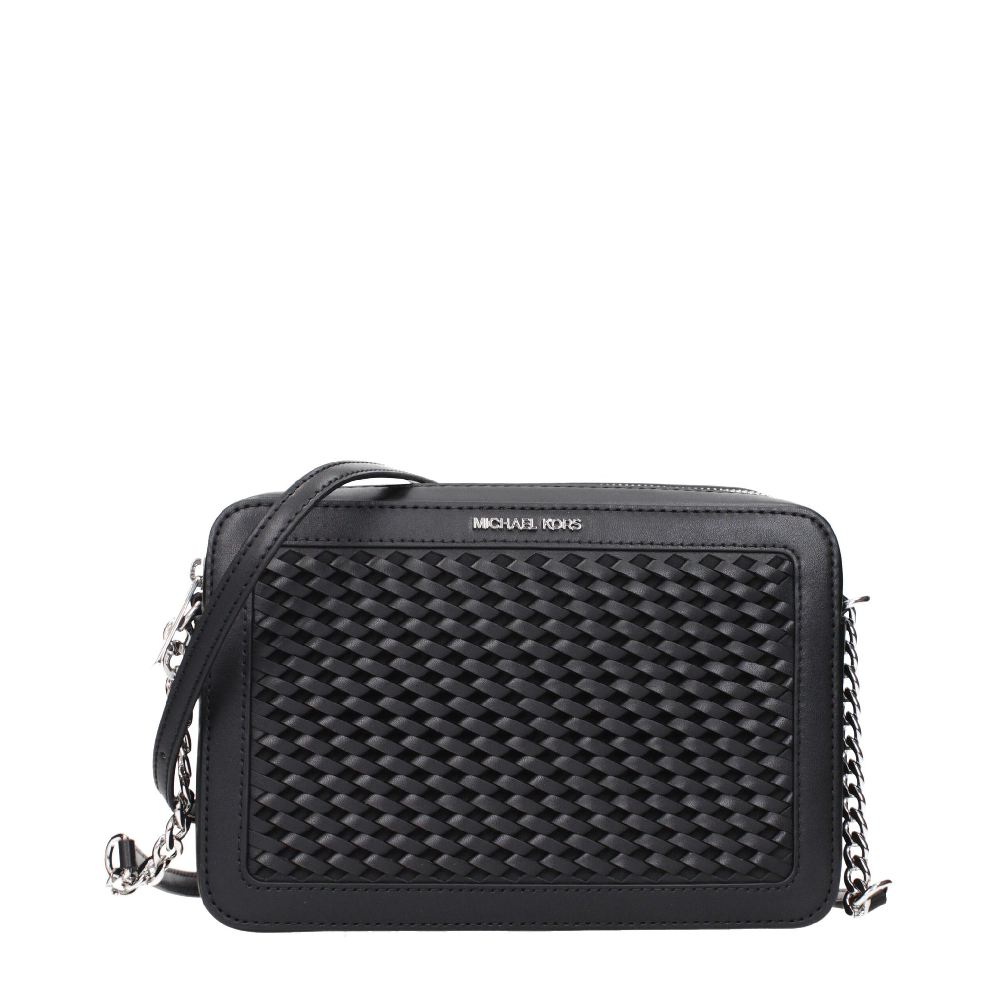 Michael Kors Black Leather Crossbody Bag