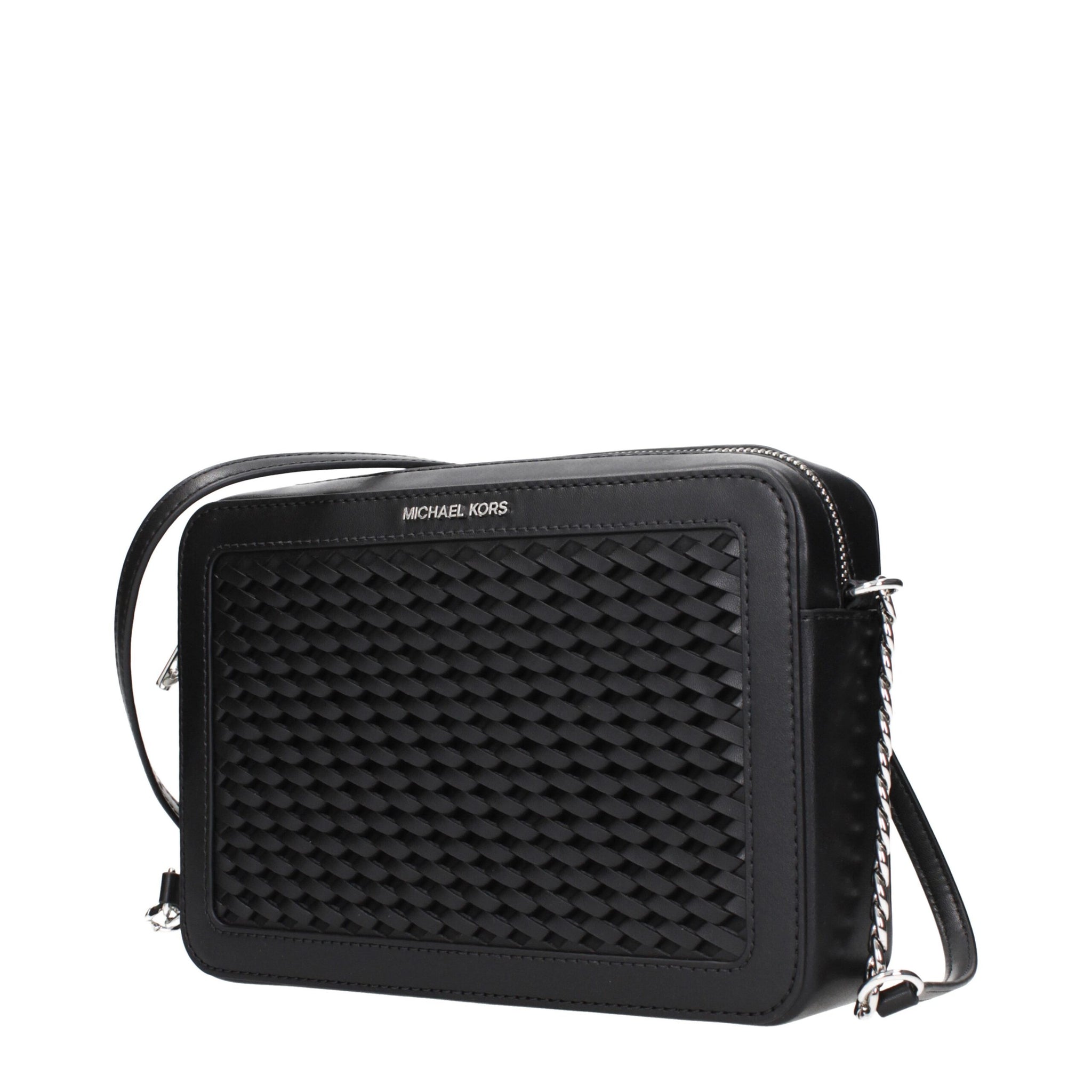 Michael Kors Black Leather Crossbody Bag