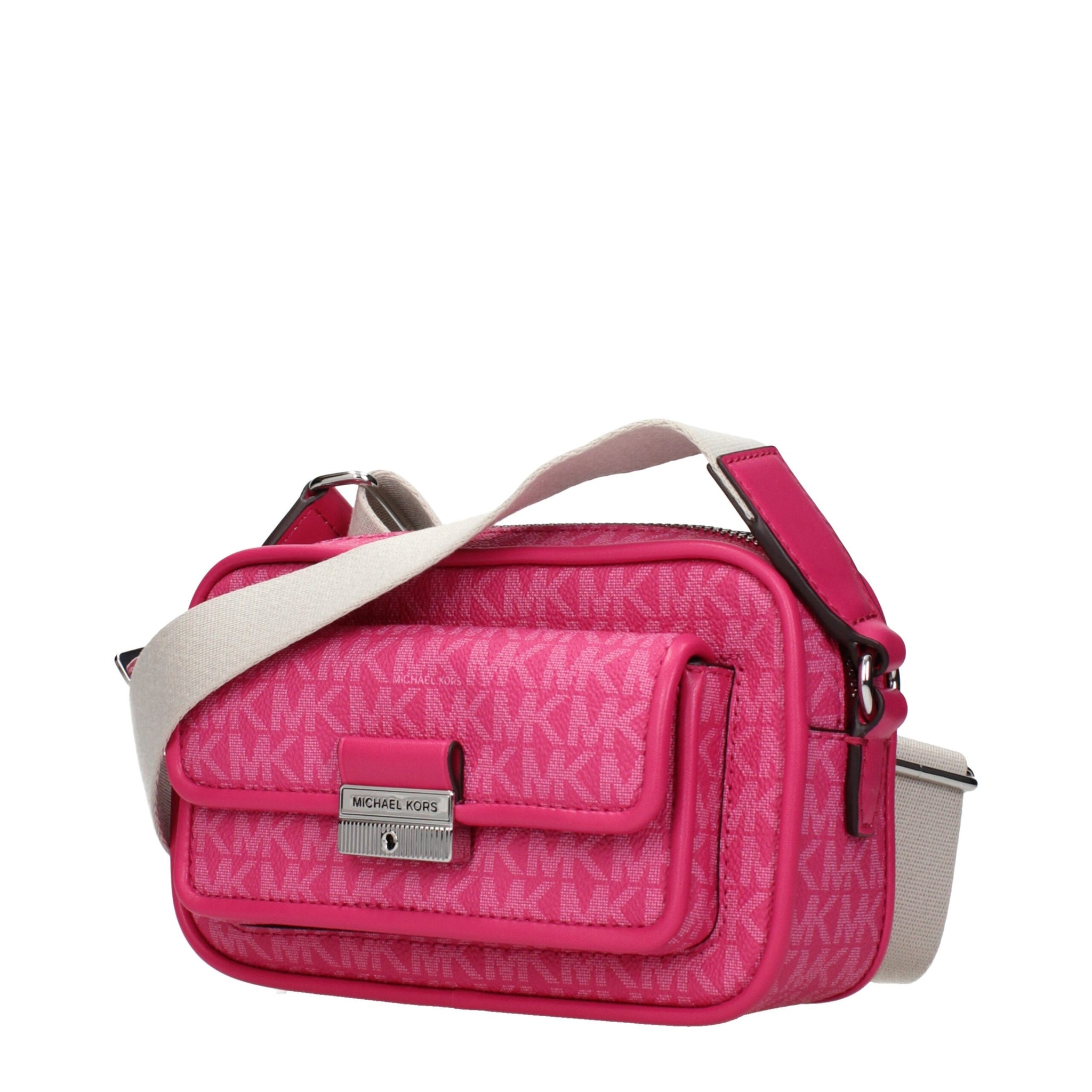 Michael Kors Pink Fabric Crossbody Bag